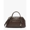 GUESS DIANA 3 COMP SATCHEL BAG CHOCOLATE LOGO HWPD9727060-CHOCOLATE
