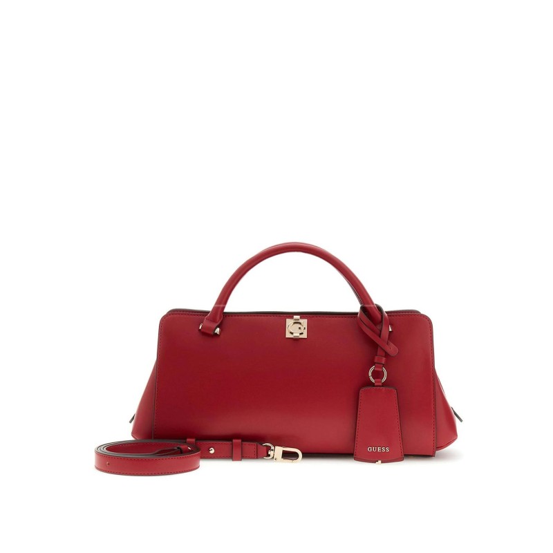 GUESS AUDREY GIRLFRIEND SATCHEL BAG DARK CHERRY HWVG9734060-DARK CHERRY