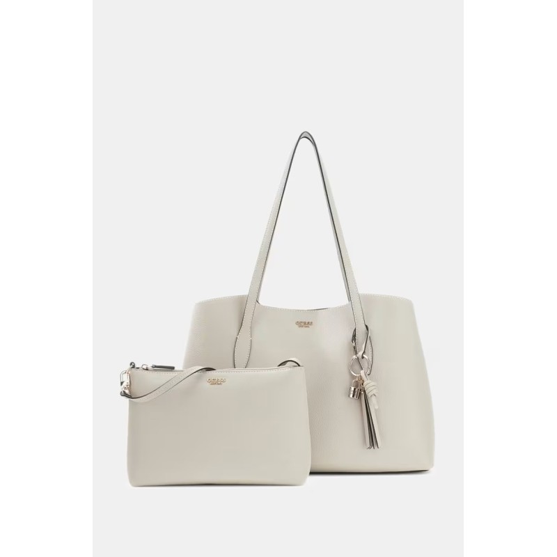 GUESS MELODY SATCHEL BAG LIGHT TAUPE HWBG9735060-LIGHT TAUPE
