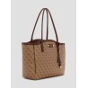 GUESS LINDSEY TRAVEL TOTE LATTE LOGO HWLB97490240-LTL