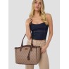 GUESS LINDSEY TRAVEL TOTE LATTE LOGO HWLB97490240-LTL