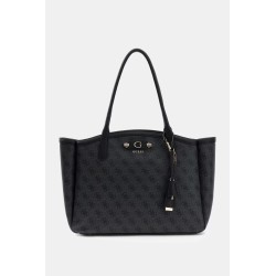 GUESS LINDSEY TRAVEL TOTE COAL LOGO HWLB97490240-CLO