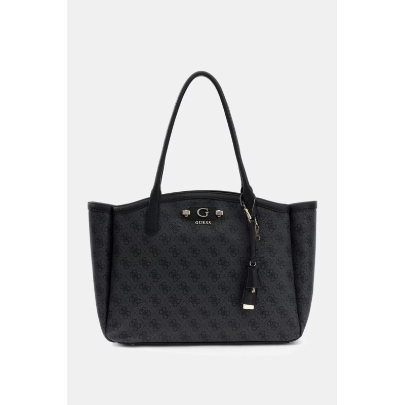 GUESS LINDSEY TRAVEL TOTE COAL LOGO HWLB97490240-CLO