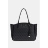 GUESS LINDSEY TRAVEL TOTE COAL LOGO HWLB97490240-CLO