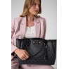 GUESS LINDSEY TRAVEL TOTE COAL LOGO HWLB97490240-CLO