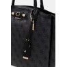 GUESS LINDSEY TRAVEL TOTE COAL LOGO HWLB97490240-CLO