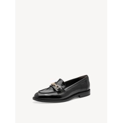 TAMARIS LEATHER LOAFER BLACK 1-24255-47-001