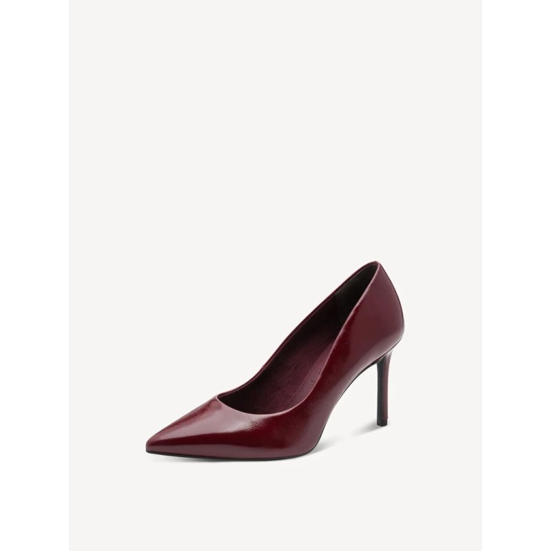 TAMARIS LEATHER PUMP MERLOT 1-22480-42-537