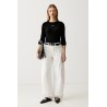 GUESS GJ STAR EMBRO LS CN RIB TOP BLACK W6YP14K3821-JBLK