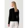 GUESS GJ STAR EMBRO LS CN RIB TOP BLACK W6YP14K3821-JBLK