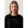 GUESS GJ STAR EMBRO LS CN RIB TOP BLACK W6YP14K3821-JBLK