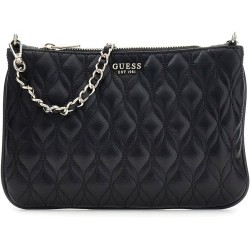 GUESS MAXINE QUILTED FLAT POUCH PW7577P6322-BLA