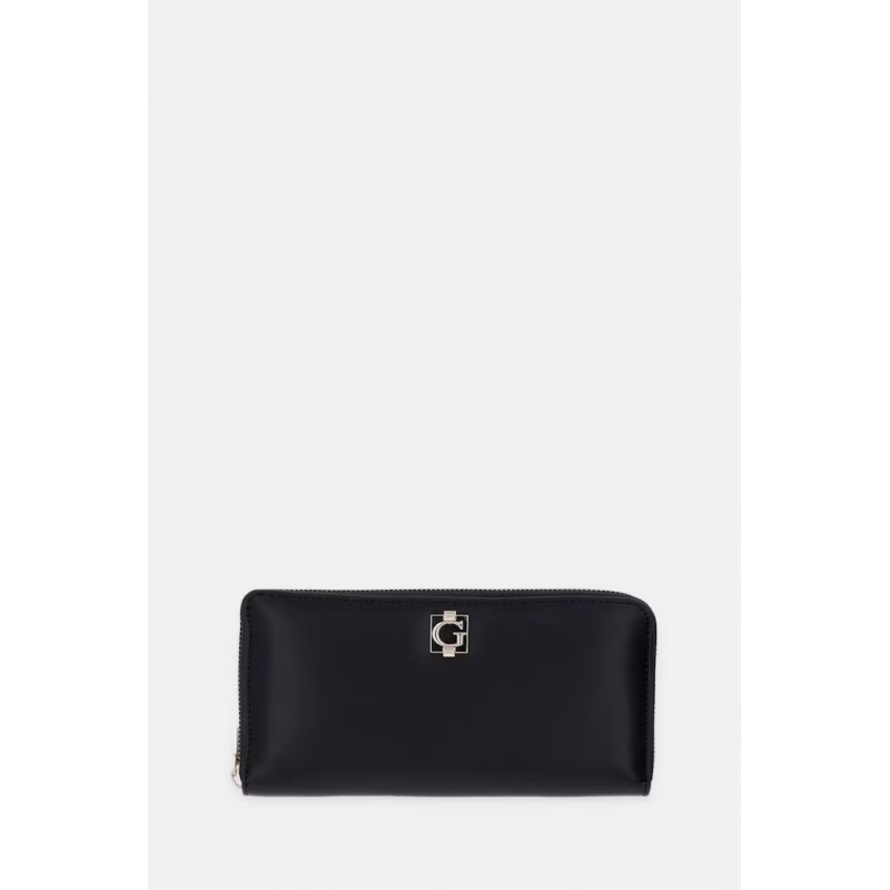 GUESS AUDREY SLG LARGE ZIP AROUND WALLET BLACK SWVG97341460-BLA