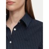 GUESS GJ FITTED SLIM PINSTRIPE WOVEN  DARK BLUE W6YH11W2835-SB0T