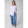 GUESS GJ OVERSIZED OXFORD SHIRT WHITE W6YH74W3361-S04G