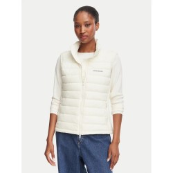 GUESS GJ PANELED PUFFER VEST CREAM W6YL10W2800-G053