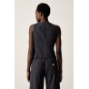 GUESS GJ FITTED PINSTRIPE VEST DARK BLUE  W6YH01W2578-SB0T