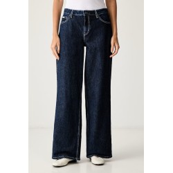 GUESS GJ G11 WIDE LEG FLAP POCKETS DARK BLUE W6YA01D1178-GTEK