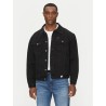 GUESS GJ MENS OVERSIZE TRUCKER JACKET BLACK M4BN38D5EK2-GJBB