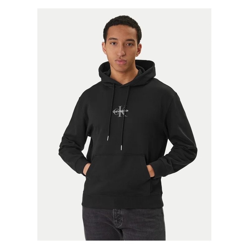 CALVIN KLEIN COTTON HOODIE SWEATSHIRT BLACK LV04RD243G-UB1