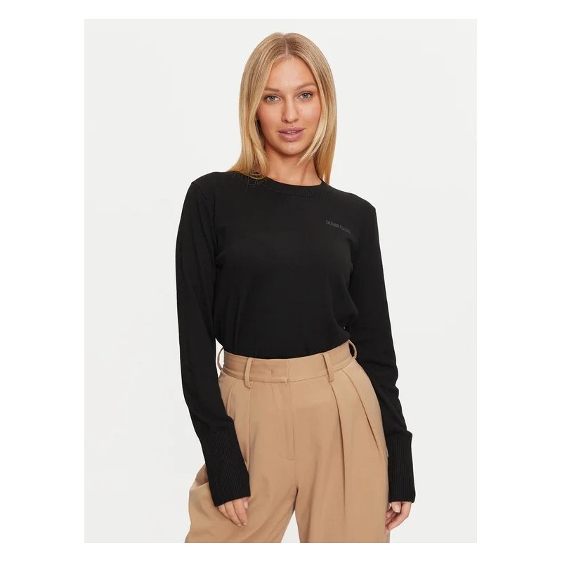 GUESS GJ LS CN GUESS J EMB SWEATER BLACK W4BR83Z3HO2-JBLK