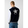 GUESS GJ LS JACQUARD STAR BOMBER BLUE M6YR03Z0905-A71W