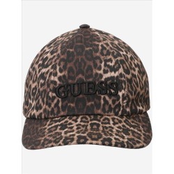 GUESS PRINTED GABARDINE BASEBALL CAP AW5613COT01-BRM