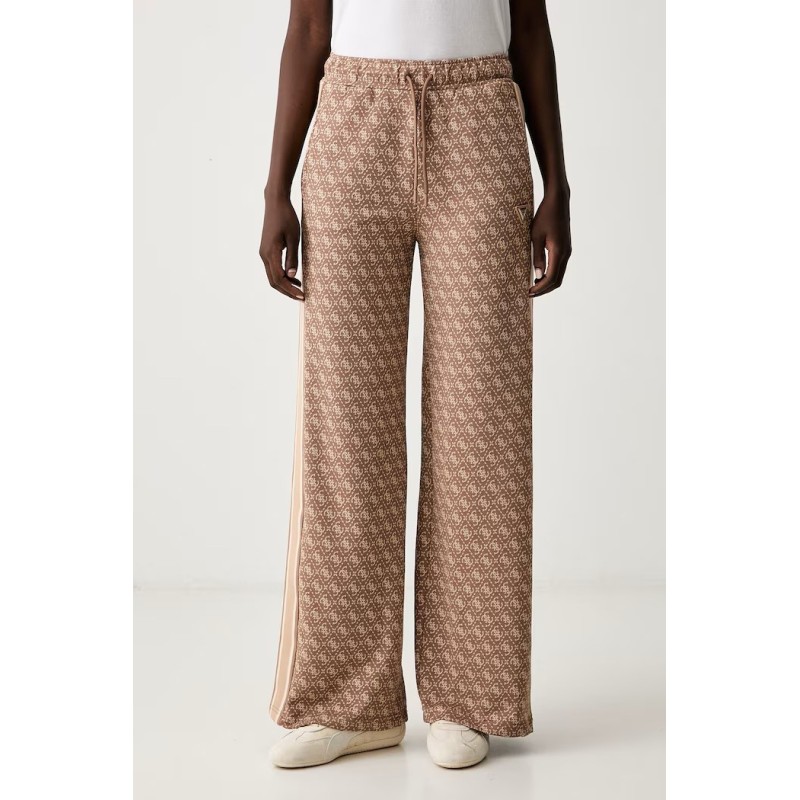 GUESS 4G ALLOVER JACQUARD LONG PANT BROWN V6YB27K5181-FNNI
