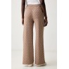GUESS 4G ALLOVER JACQUARD LONG PANT BROWN V6YB27K5181-FNNI