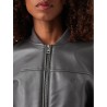 GUESS GJ CROPPED BOMBER GREY W6YL01W2525-METG