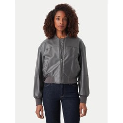GUESS GJ CROPPED BOMBER GREY W6YL01W2525-METG