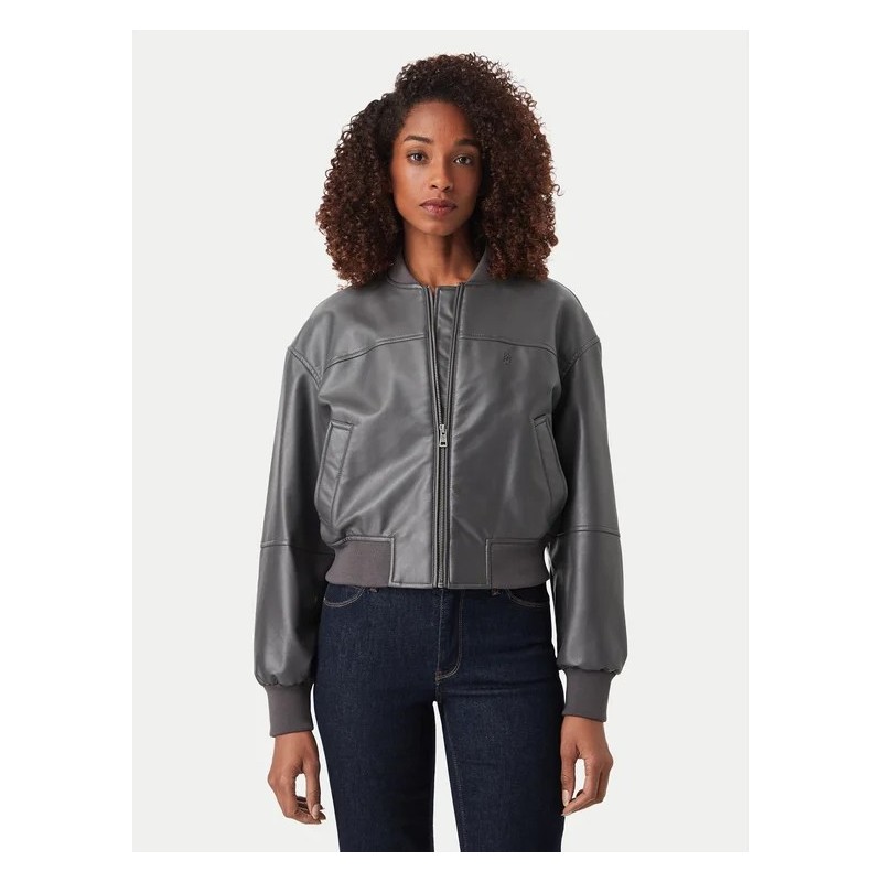 GUESS GJ CROPPED BOMBER GREY W6YL01W2525-METG