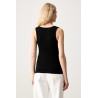 GUESS GJ STAR EMBRO RIB TANK BLACK W6YP12K3818-JBLK