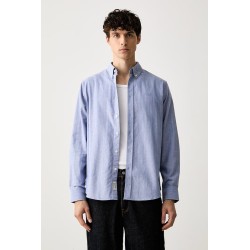 GUESS GJ REGULAR FIT YD OXFORD SHIRT BLUE M6YH04W2841-SB0F