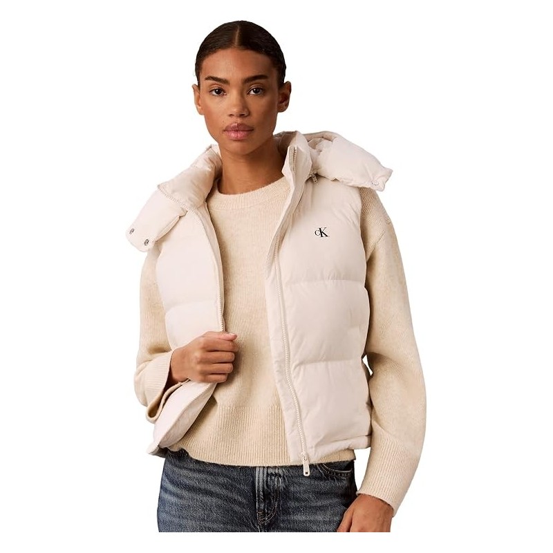 CALVIN KLEIN ESSENTIAL MW SHORT DOWN PUFFER TOFU LV047H501G-YAS
