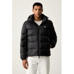 CALVIN KLEIN LS NYLON ZIP OFF HOOD DOWN PUFFER BLACK LV07RG515G-UB1