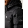 CALVIN KLEIN LS NYLON ZIP OFF HOOD DOWN PUFFER BLACK LV07RG515G-UB1