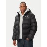 CALVIN KLEIN LS LTWT NYLON PADDED HOODED PUFFER BLACK LV04RG513G-UB1