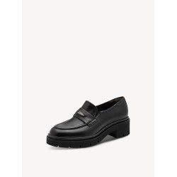 TAMARIS LEATHER LOAFER BLACK 1-24721-47-003