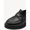 TAMARIS LEATHER LOAFER BLACK 1-24721-47-003