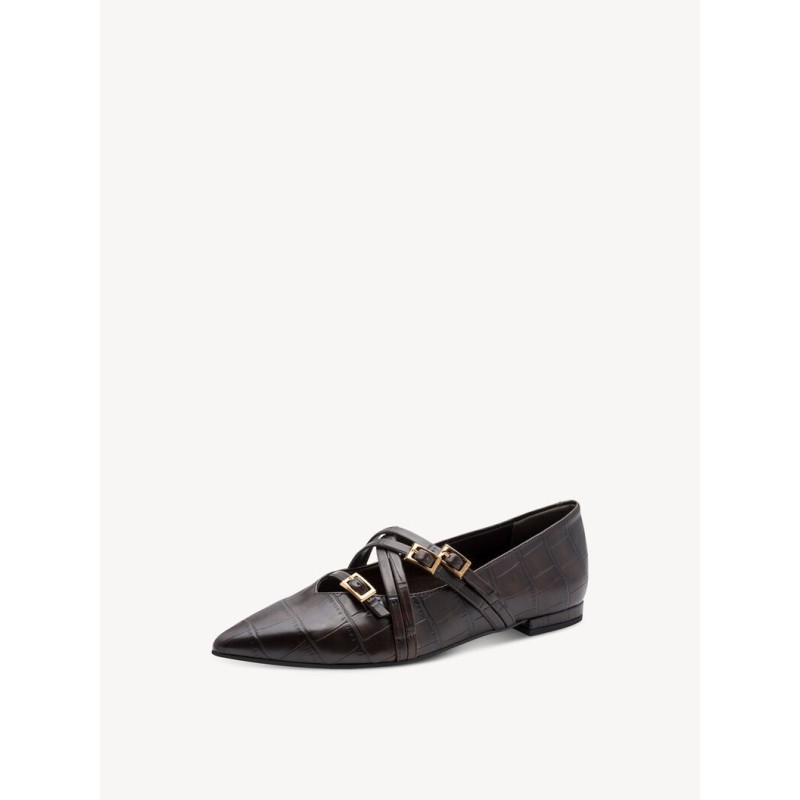 TAMARIS BALLERINA MOCCA CROCO 1-22160-45-396