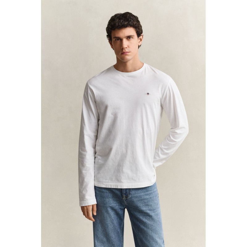 GANT LONGSLEEVE T-SHIRT REGULAR SHIELD EGGSHELL 2004049-113