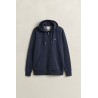 GANT SHIELD ZIP HOODIE SWEATSHIRT EVENING BLUE 2007059-433