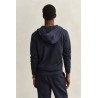 GANT SHIELD ZIP HOODIE SWEATSHIRT EVENING BLUE 2007059-433
