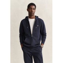 GANT SHIELD ZIP HOODIE SWEATSHIRT EVENING BLUE 2007059-433