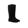 TOMMY HILFIGER ENAMEL FLAG SUEDE HIGH CHELSEA BOOT BLACK FW0FW09574-BDS