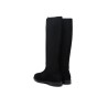 TOMMY HILFIGER ENAMEL FLAG SUEDE HIGH CHELSEA BOOT BLACK FW0FW09574-BDS