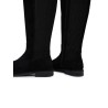TOMMY HILFIGER ENAMEL FLAG SUEDE HIGH CHELSEA BOOT BLACK FW0FW09574-BDS