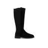 TOMMY HILFIGER ENAMEL FLAG SUEDE HIGH CHELSEA BOOT BLACK FW0FW09574-BDS