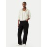 CALVIN KLEIN LS TERRY LOGO WAIST CROPPED FZ VANILLA HEATHER LV047G252G-P4P